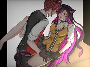 Colored Sketch 2 Thigh Ups